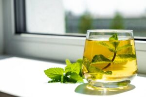 Peppermint Tea rinse for gum inflammation