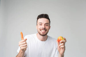 crunchy fruits and vegies for whiten teeth naturally