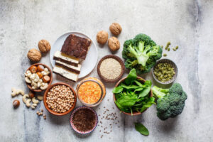 B-complex foods like legumes and leafy greens (spinach) are included in Superfoods for healthy teeth and gums