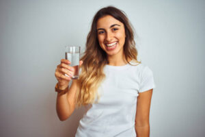 water to keep mouth hydrated 