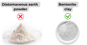 Why bentonite clay is chosen over diatomaceous earth for a safe remineralizing toothpaste recipe