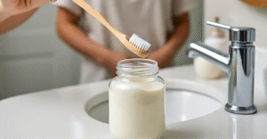 How to use a homemade remineralizing toothpaste recipe correctly with a dry toothbrush 