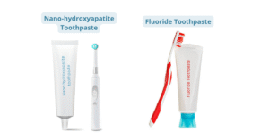 Nano-hydroxyapatite vs fluoride toothpaste for cavities, sensitivity, and safety.