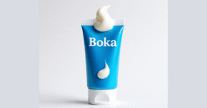 Tube of Boka Ela Mint nano-hydroxyapatite toothpaste for sensitive teeth.