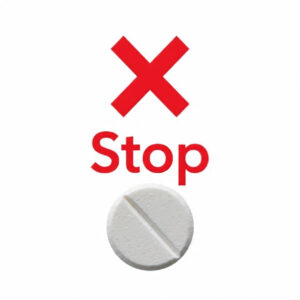 Safety warning: Do not place aspirin directly on gums or teeth