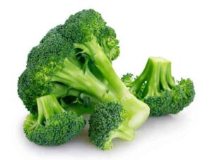 Diet for whiter teeth include Broccoli