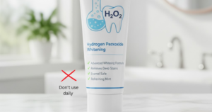 NEVER Use Hydrogen Peroxide Daily in Toothpaste