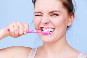 Hard Brushing Wears Away Enamel